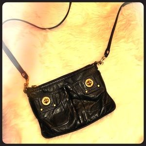 Marc Jacobs Black Leather Crossbody Bag